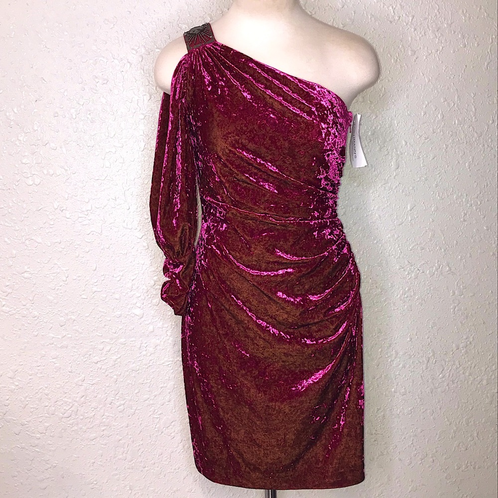 Aidan Mattox Crush Velvet dress